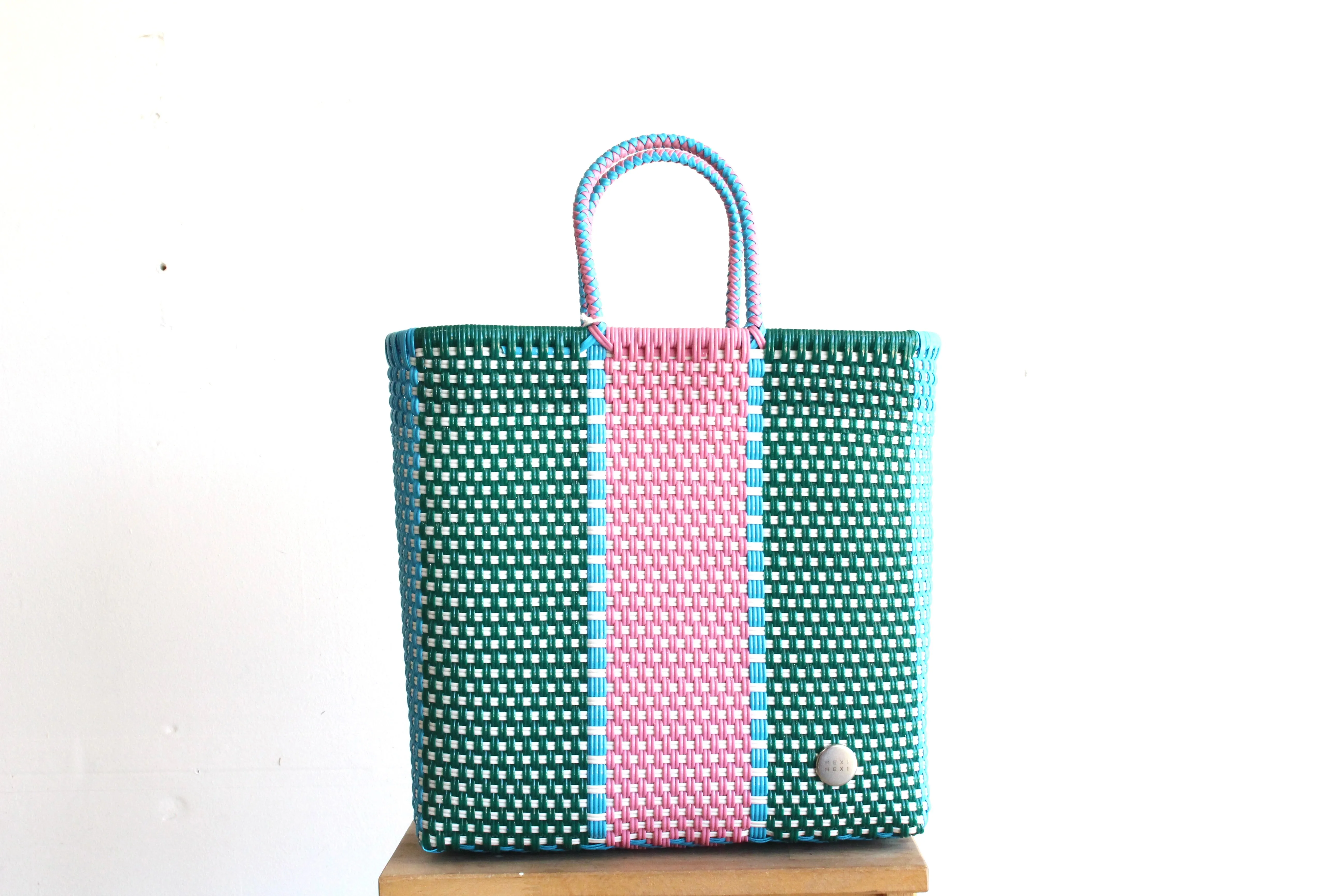 Green, Pink & Blue Tote bag by MexiMexi