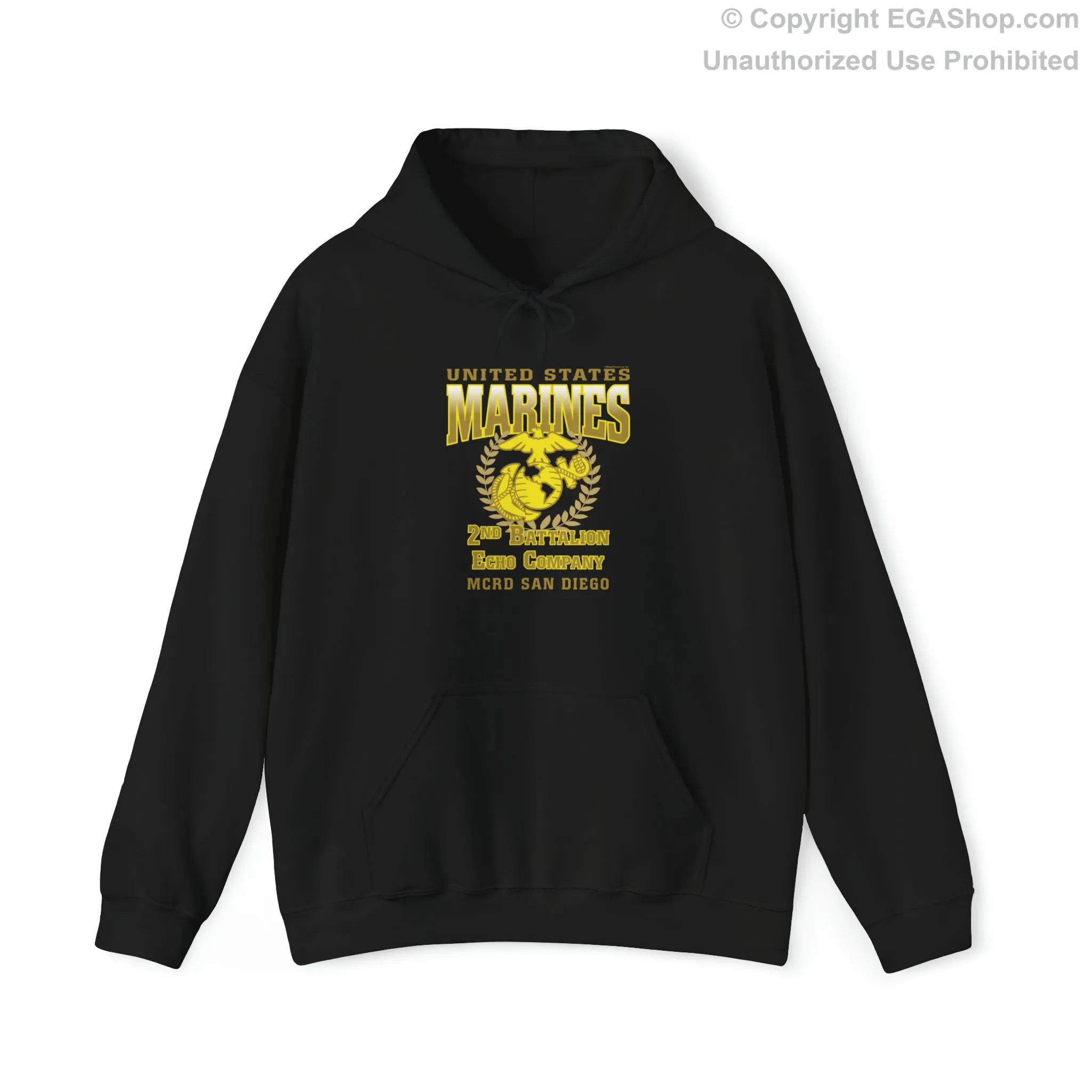 Hoodie: Echo Co. MCRD San Diego (EGA   Back Proud Family)