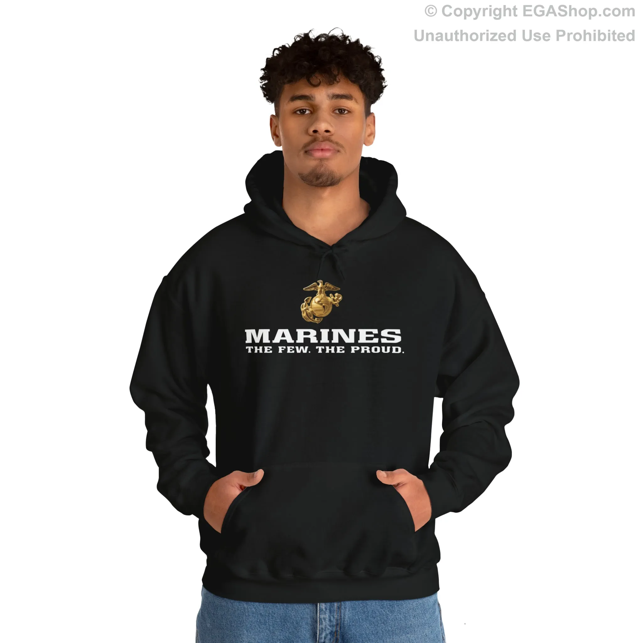 Hoodie: Marines. The Few. The Proud. (color choices)