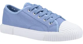 Hush Puppies Brooke Womens Lace Up Canvas Trainer