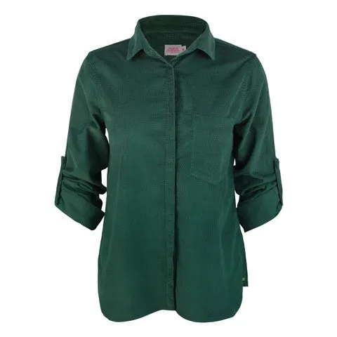 IS Heather ls classic button shirt forest