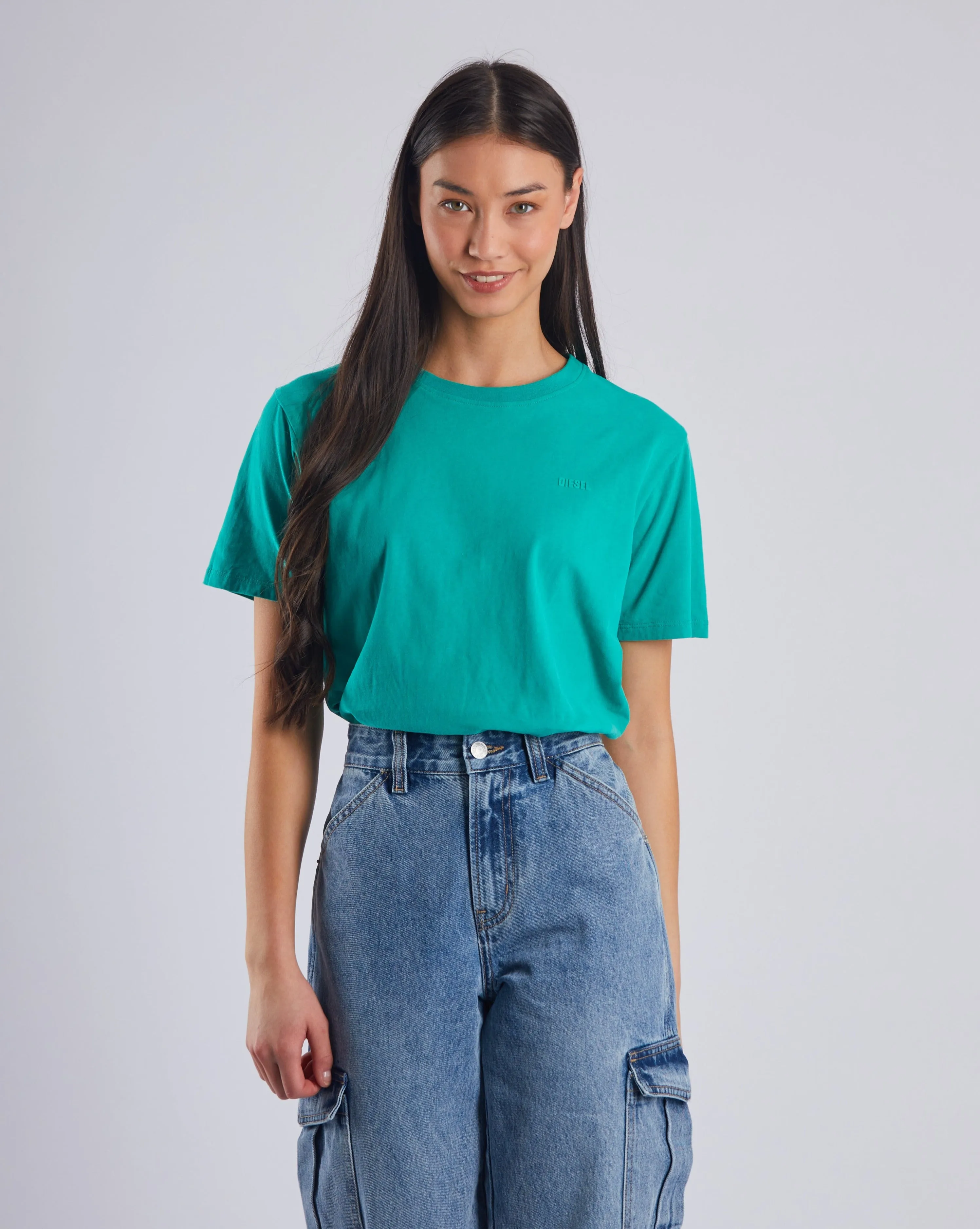 Jada Basic O Neck Spearmint Green