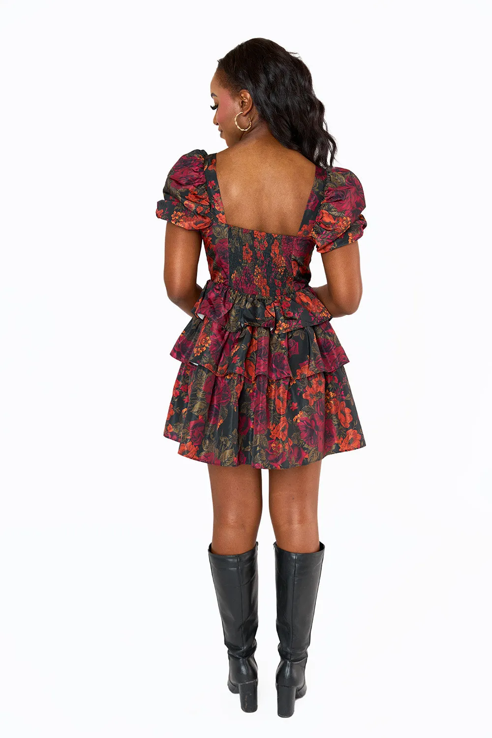 Jessa Tiered Babydoll Dress - Nightshades