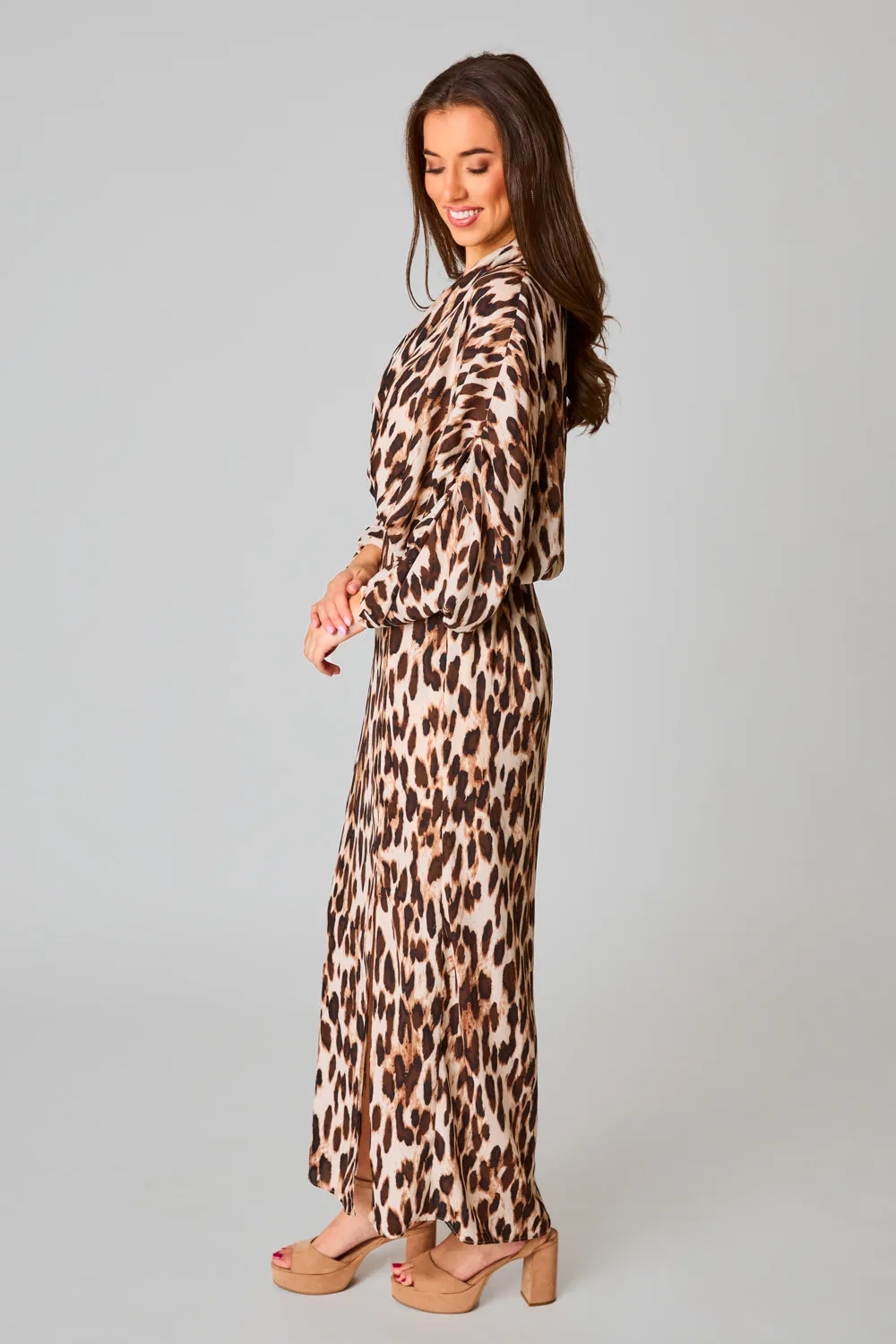 Jude Long Sleeve Maxi Dress - Kiara