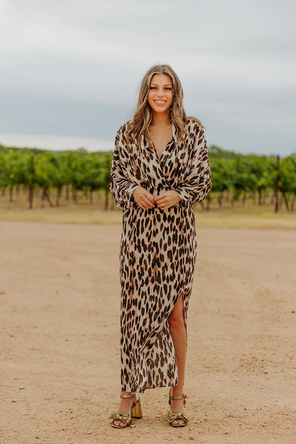 Jude Long Sleeve Maxi Dress - Kiara