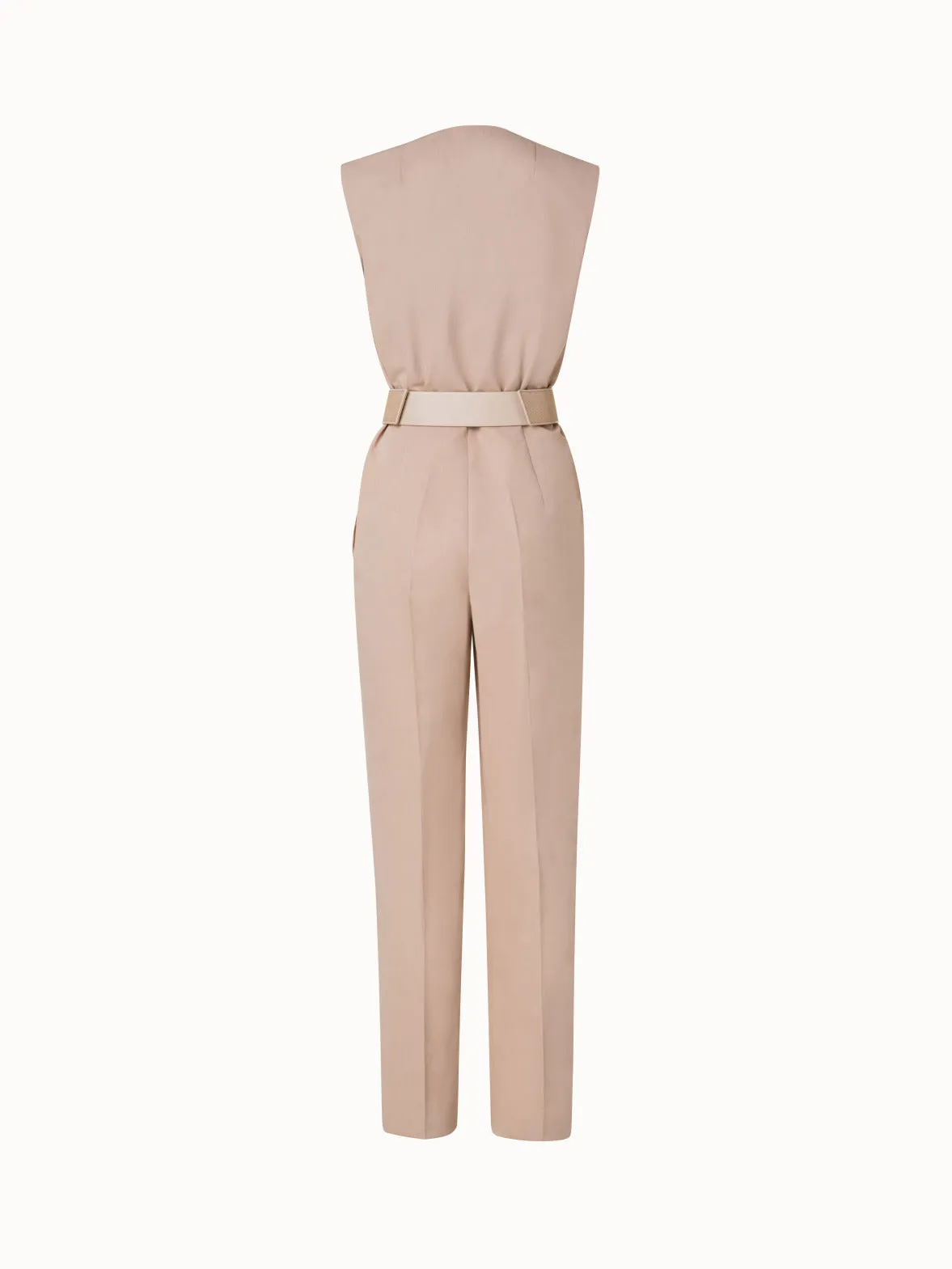 Jumpsuit aus Baumwoll-Seiden-Serge