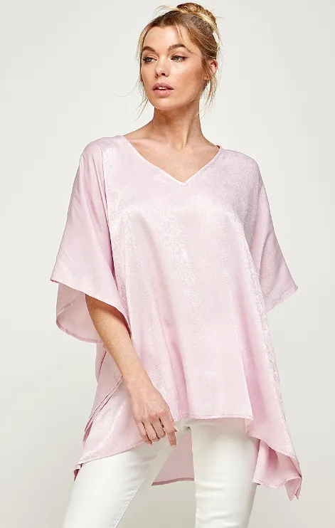 Kimberly Satin Flowy Top - Final Sale 40% off