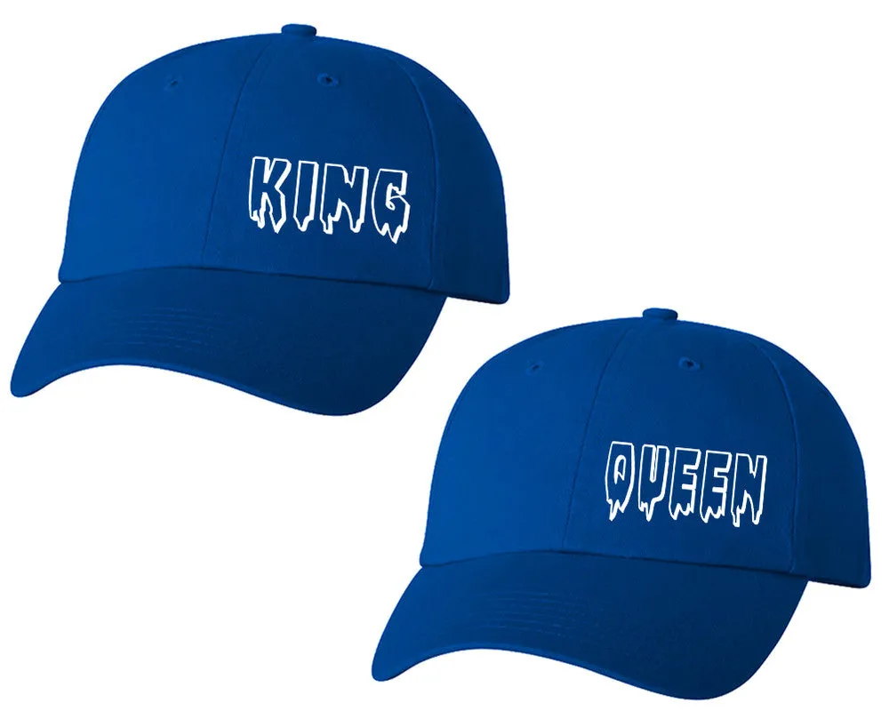 King Queen Couple Matching Baseball Caps, Matching Caps