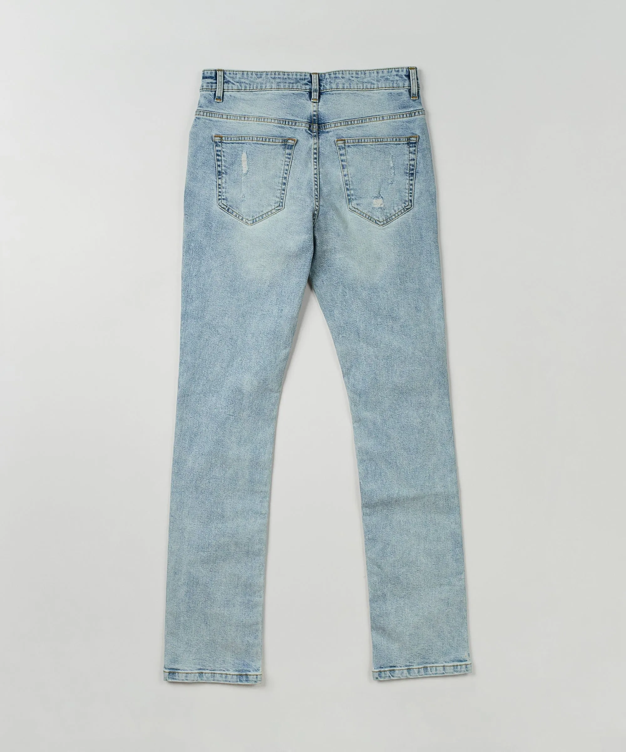 Kingwood Distressed Light Wash Denim Jeans