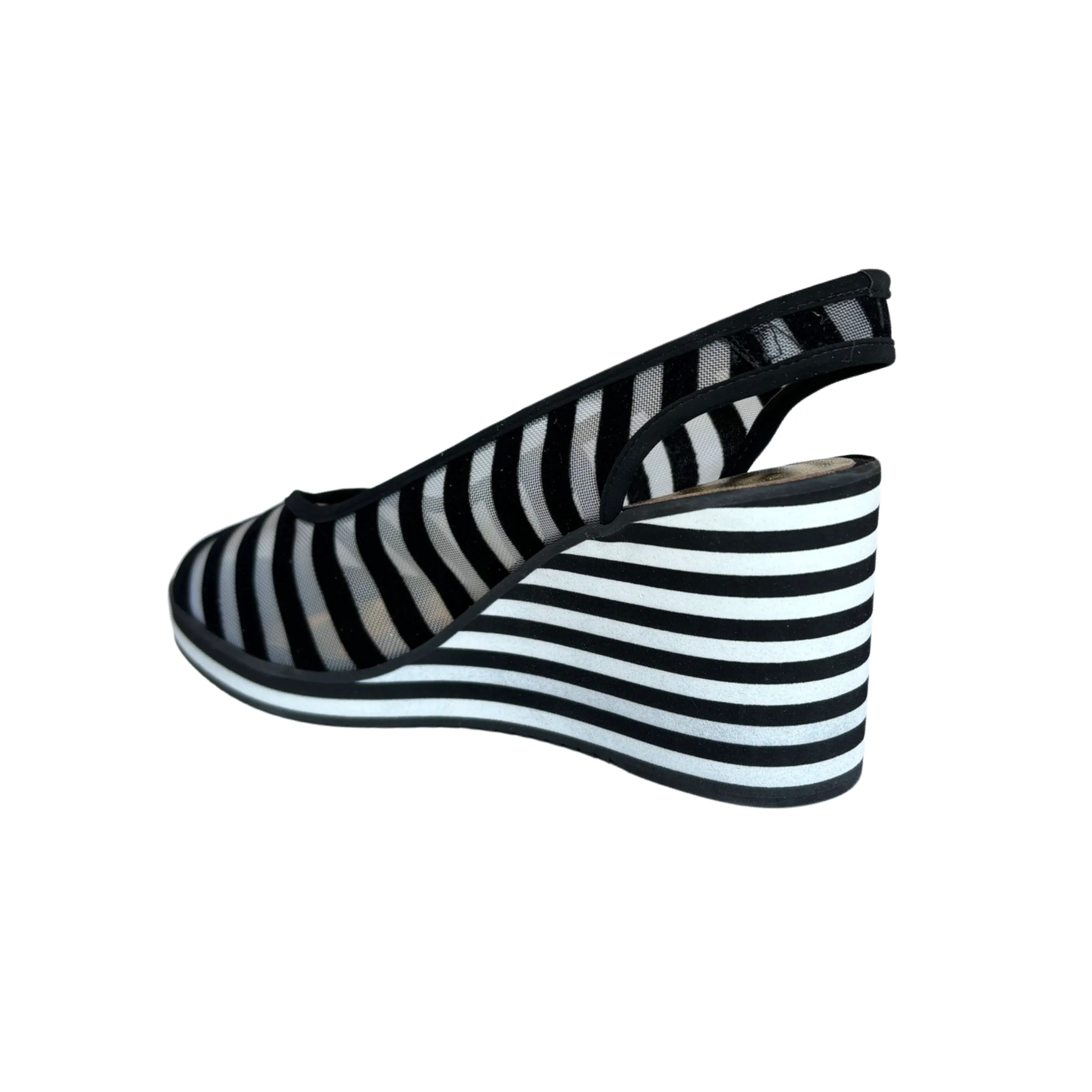 Konc B/W Stripe Wedge