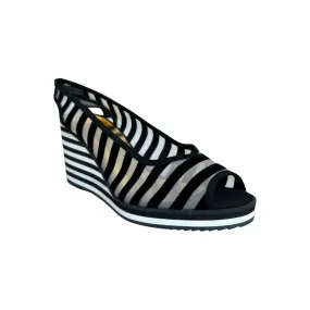 Konc B/W Stripe Wedge