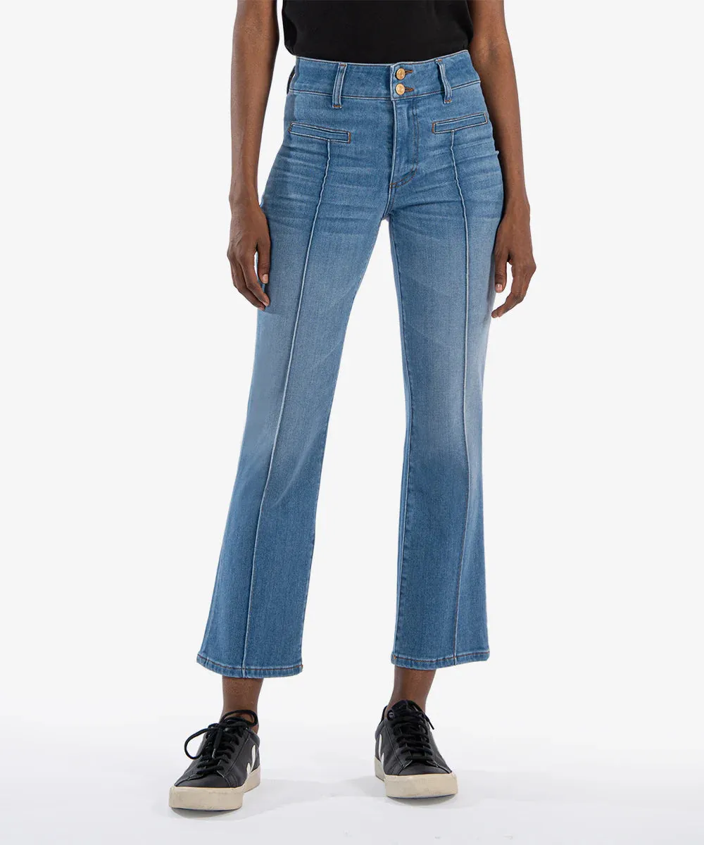 KUT Kelsey High Rise Ankle Flare Jeans (Quality)