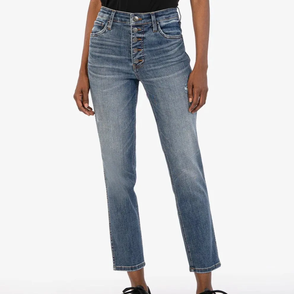 KUT Rachael High Rise Jeans (Fire Wash)