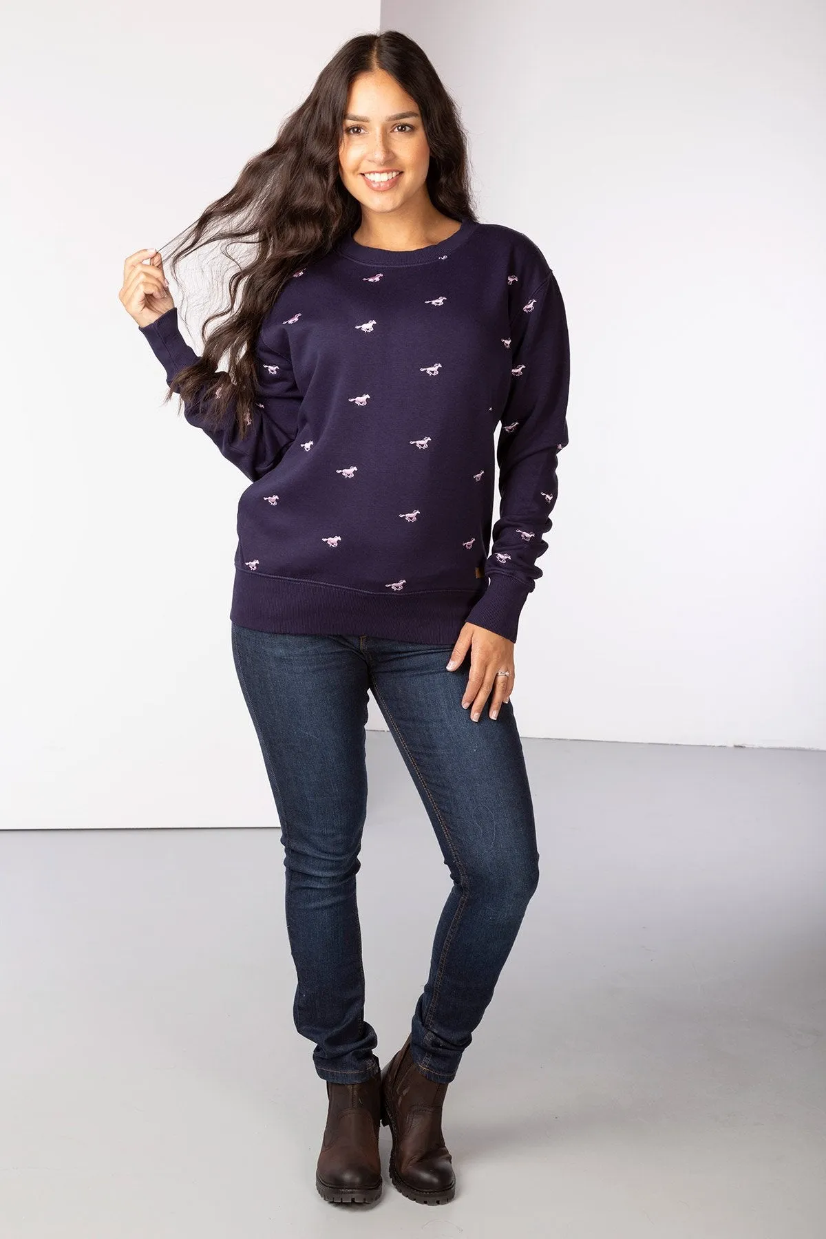 Ladies Embroidered Sweatshirt - Emily