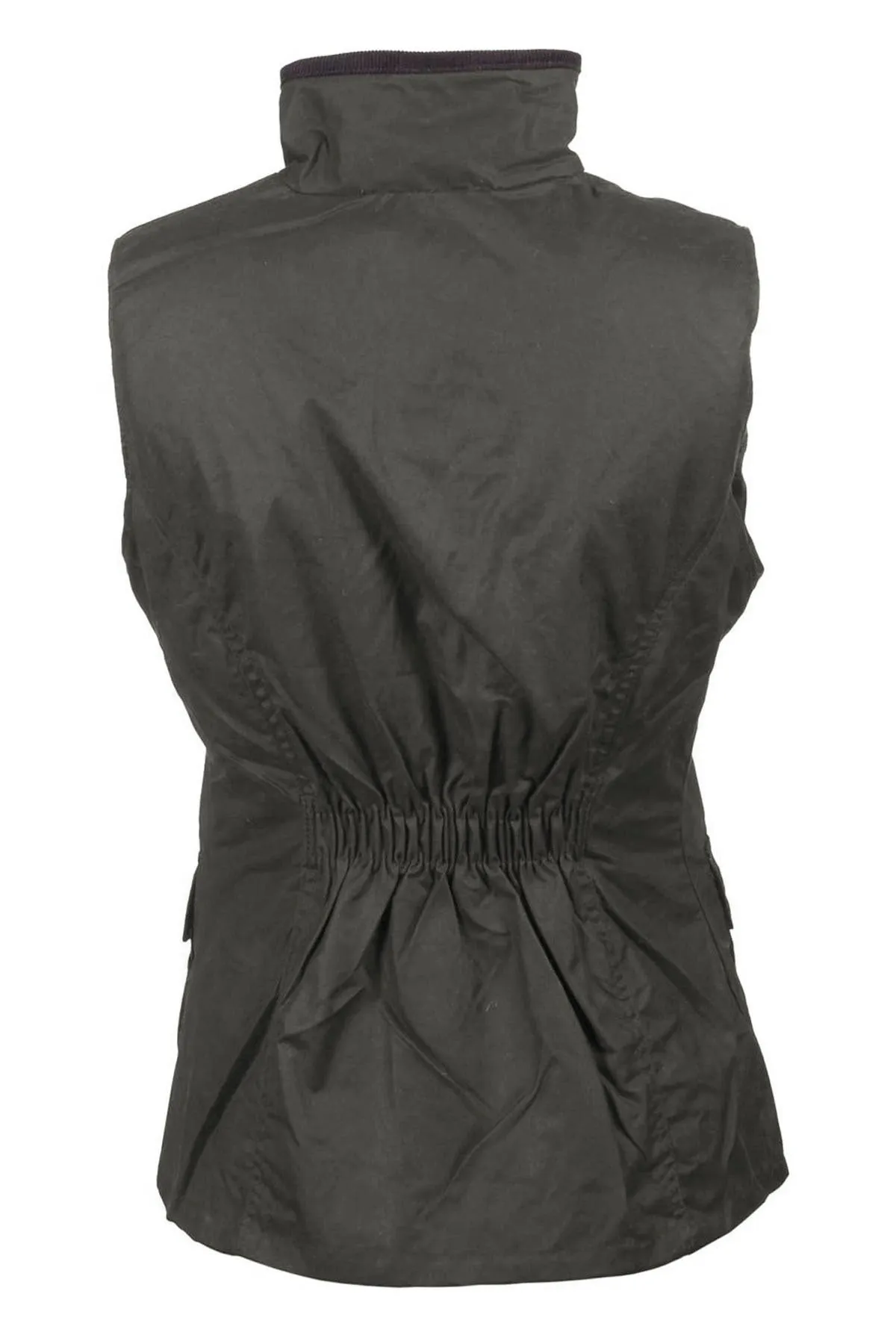 Ladies Panel Wax Waistcoat with Elasticated Back