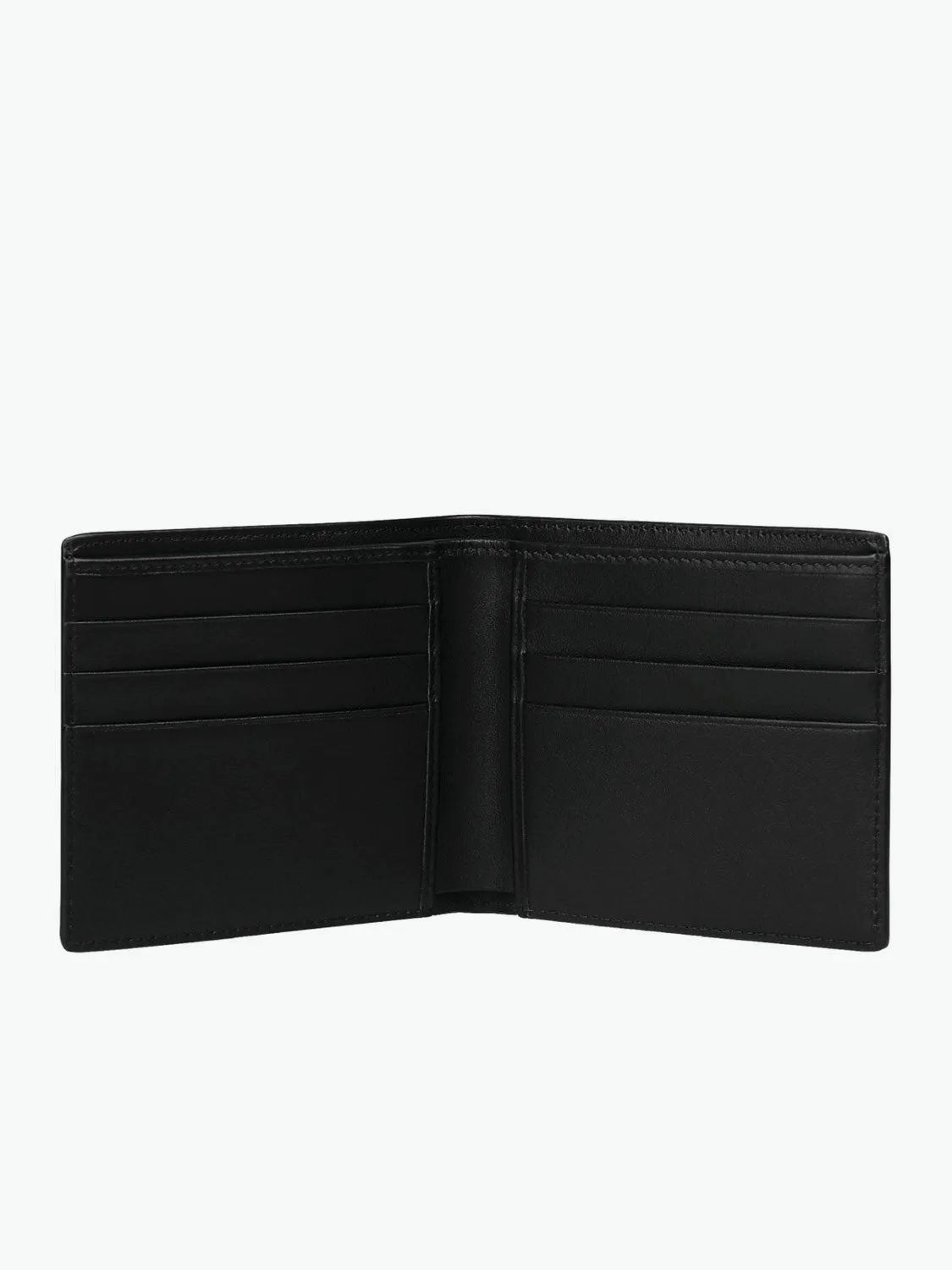 Leather Card Slot Wallet Black