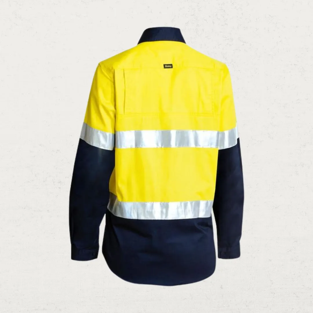 Lightweight Taped Hi Vis Drill LS 155gsm Shirt