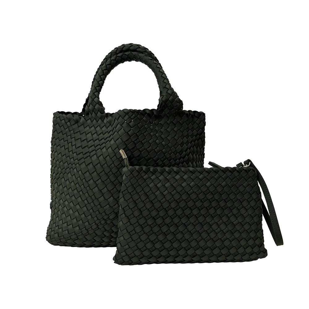 Lily Woven Neoprene Tote with Pouch