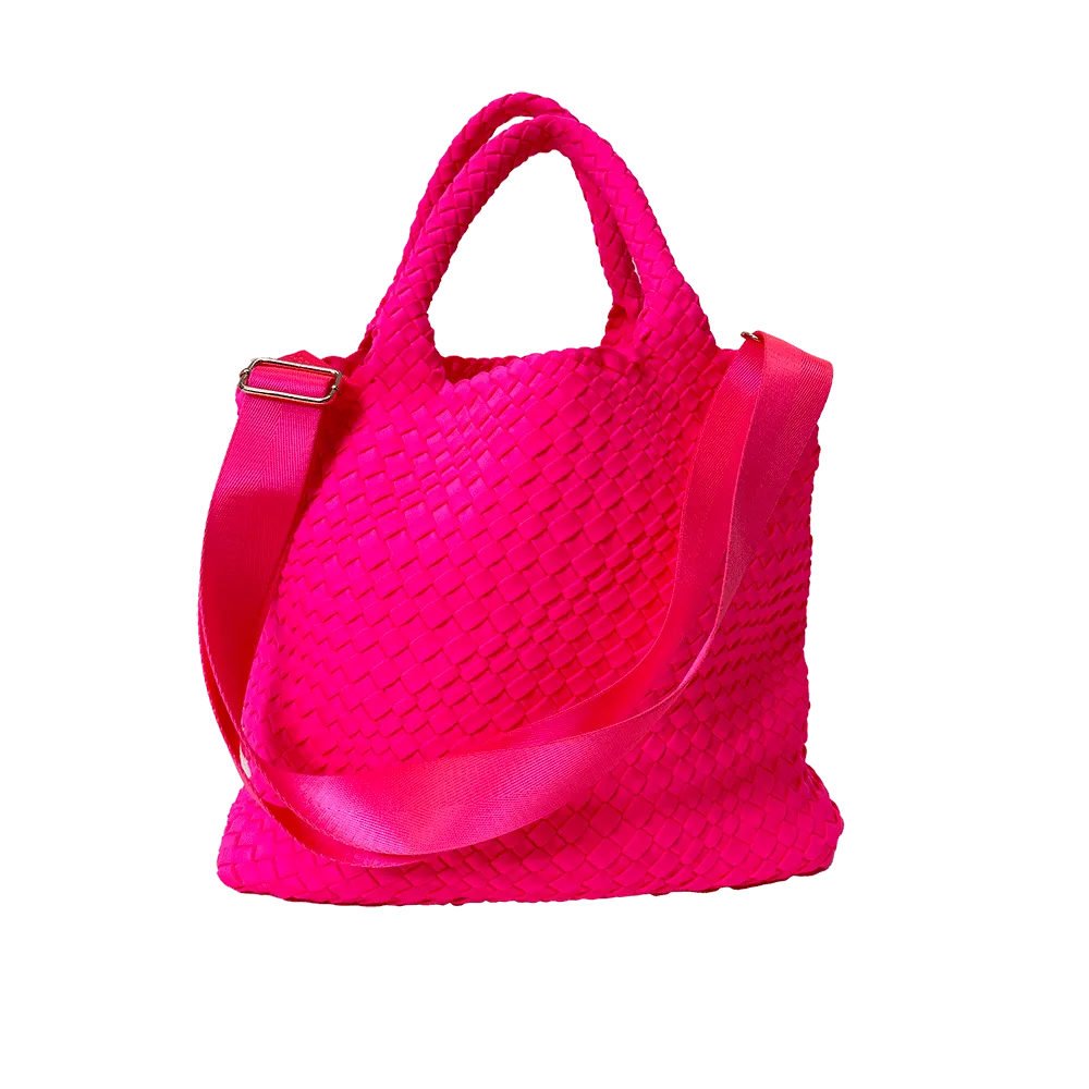 Lily Woven Neoprene Tote with Pouch