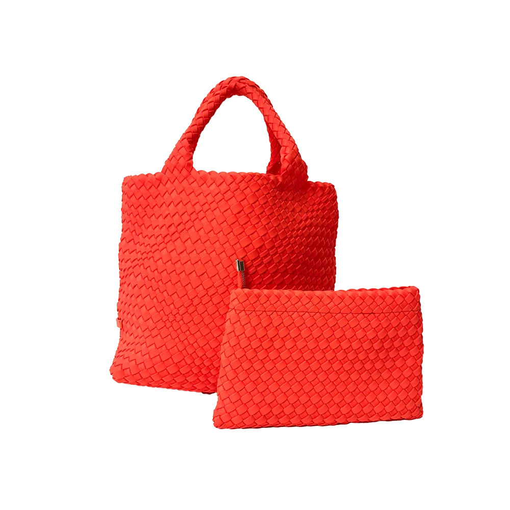 Lily Woven Neoprene Tote with Pouch