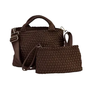 Lily Woven Neoprene Tote with Pouch