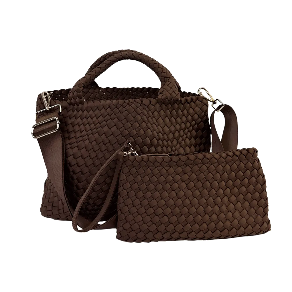 Lily Woven Neoprene Tote with Pouch