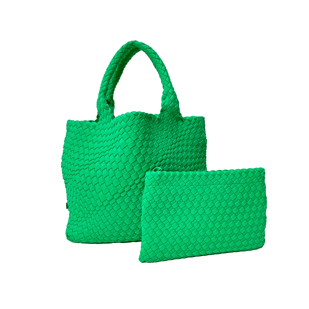 Lily Woven Neoprene Tote with Pouch