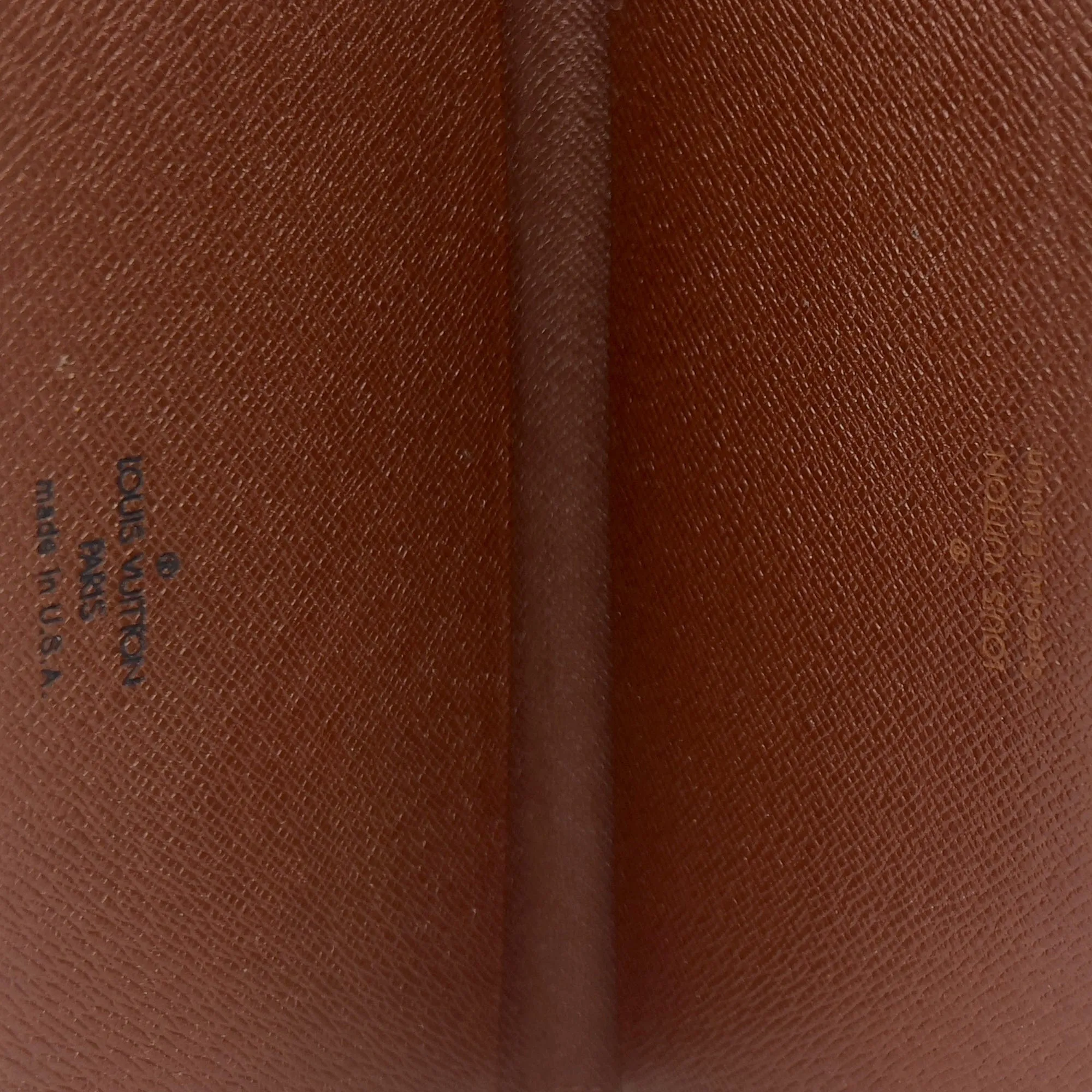 LOUIS VUITTON Monogram Canvas Checkbook Cover - Brown & Tan