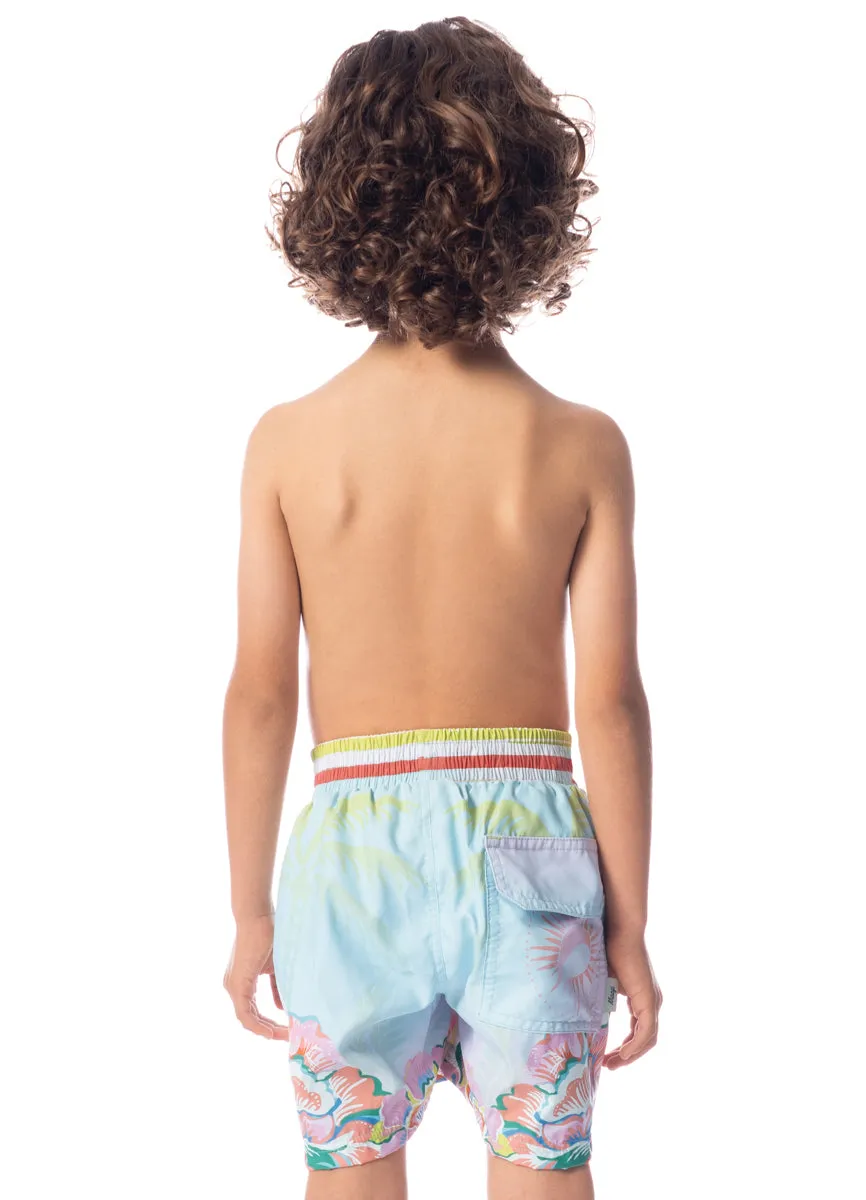 Maaji Mint Sunset Little Sailor Boys Trunks