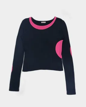 Marni Black Pink Dots Elastic Top 2000's