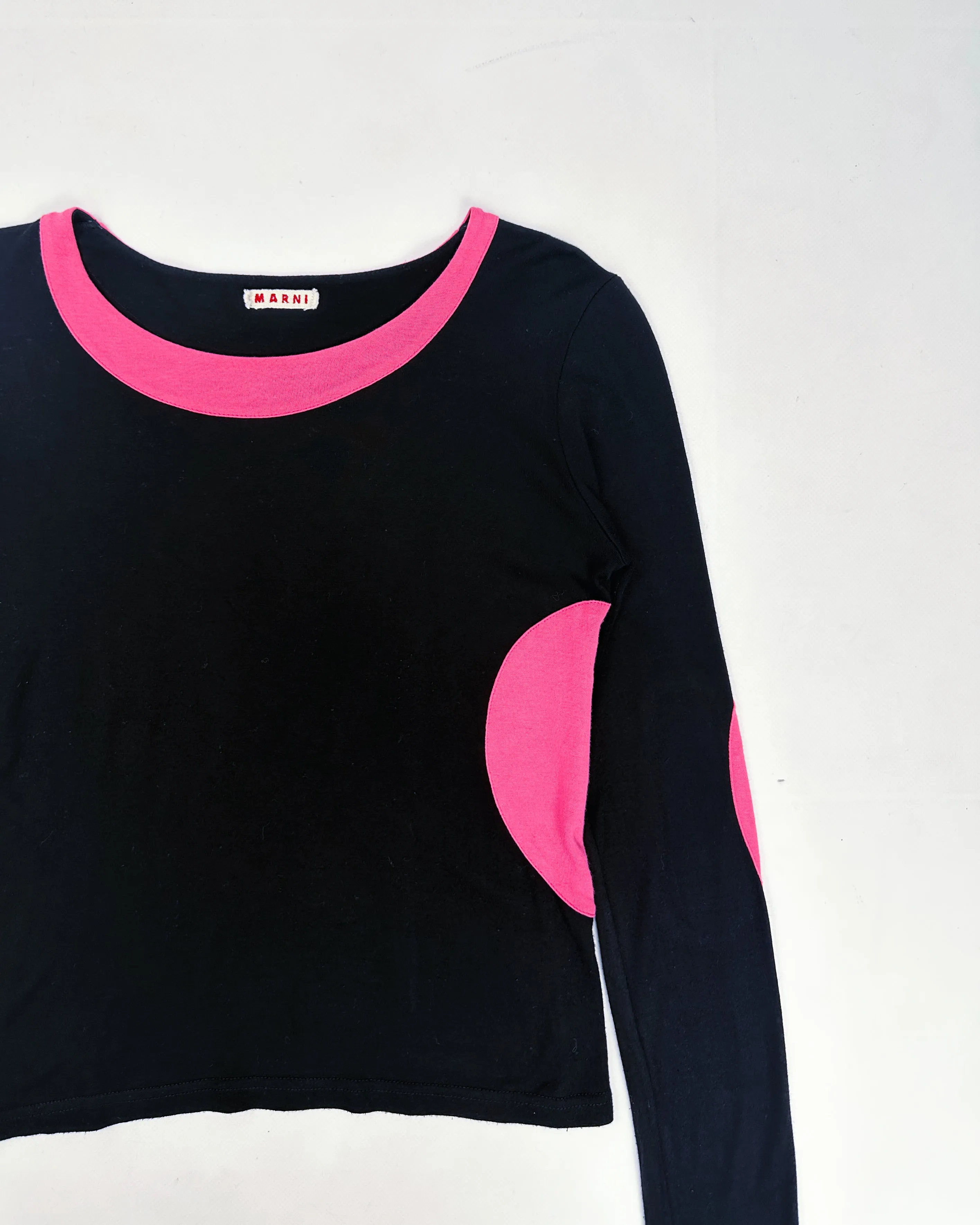 Marni Black Pink Dots Elastic Top 2000's