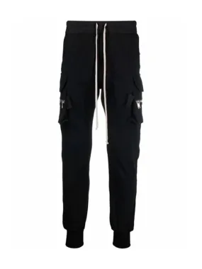 Mastodon Cargo Cotton Track Pants Black