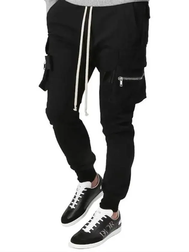 Mastodon Cargo Cotton Track Pants Black