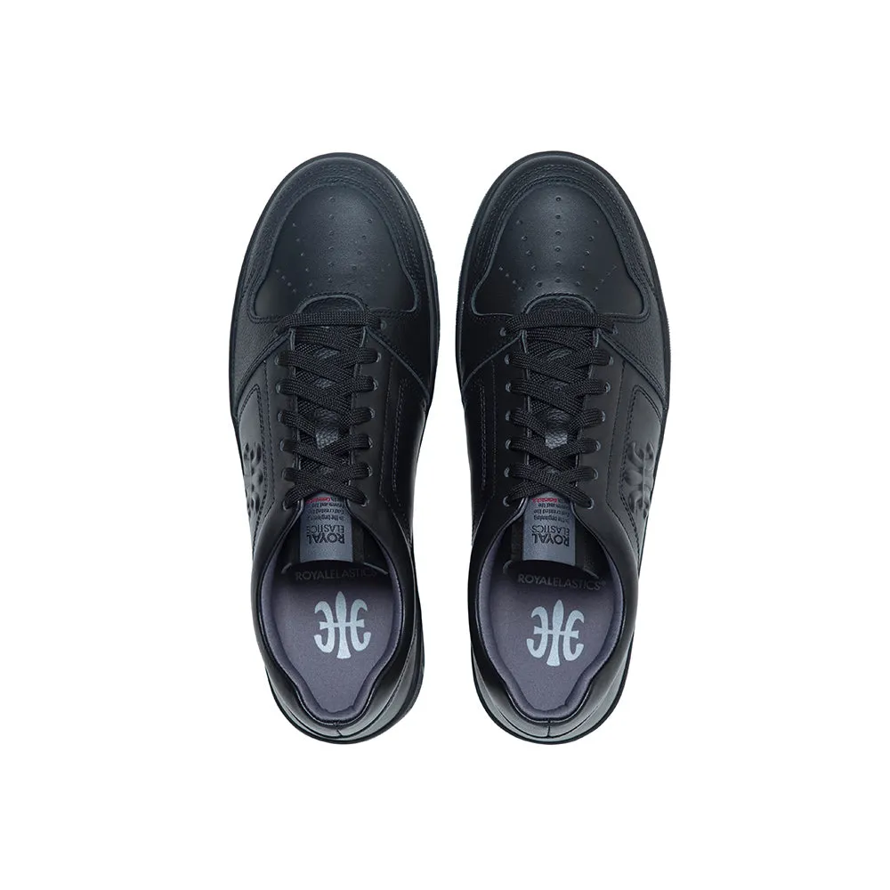 Men's Maker Black Logo Leather Sneakers 08214-999