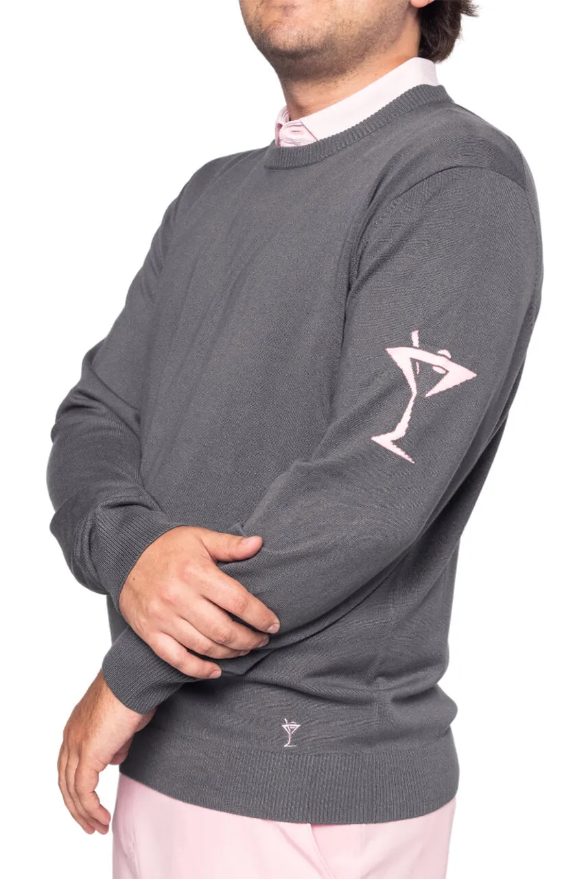 Men's Slate Martini Crewneck Sweater