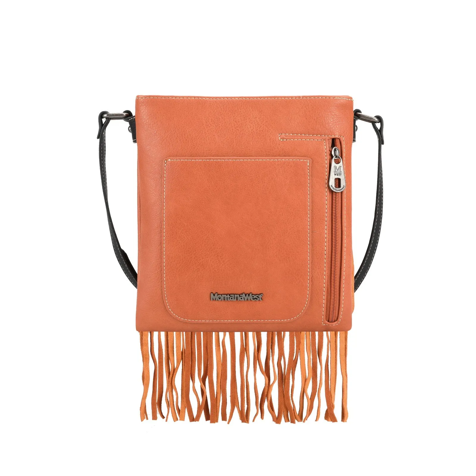 Montana West Embroidered Fringe Concealed Carry Crossbody Bag