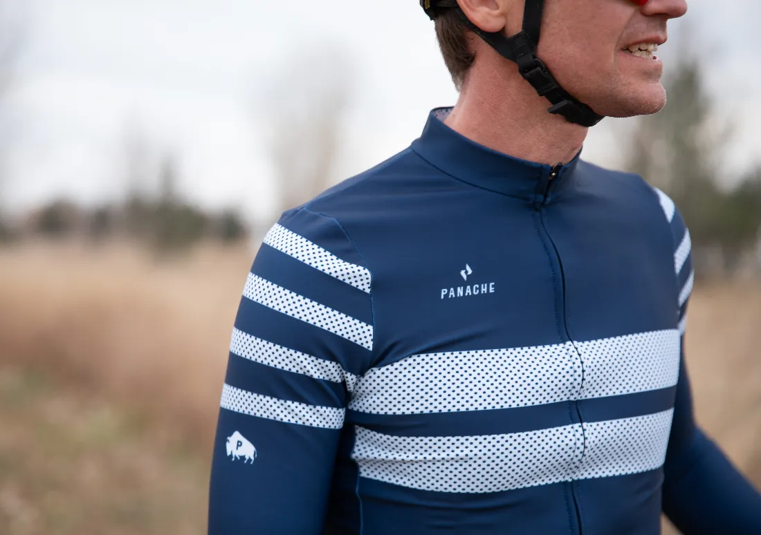 M's Pro THERMAL LS Jersey - Ice Stripes