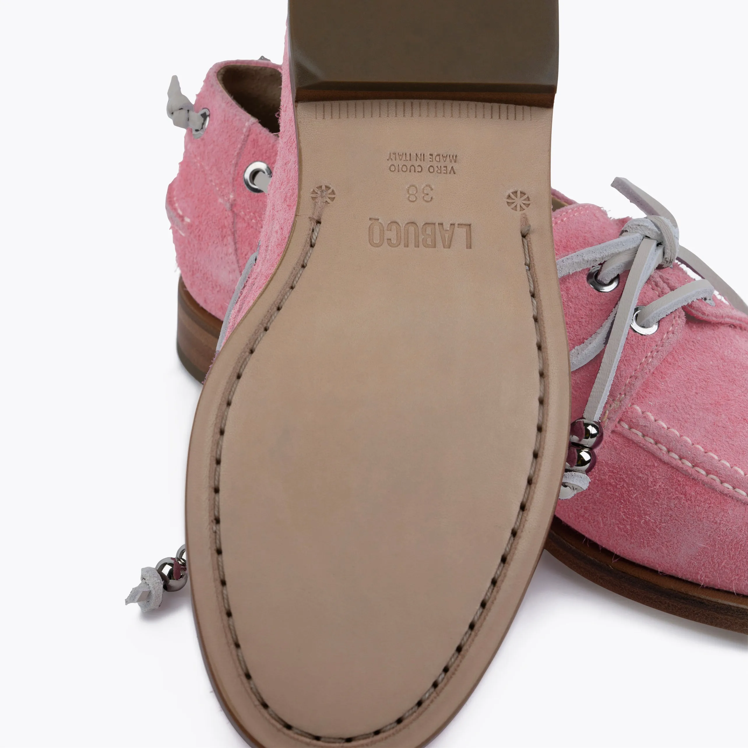 Nelson Boat Shoe Pink Suede