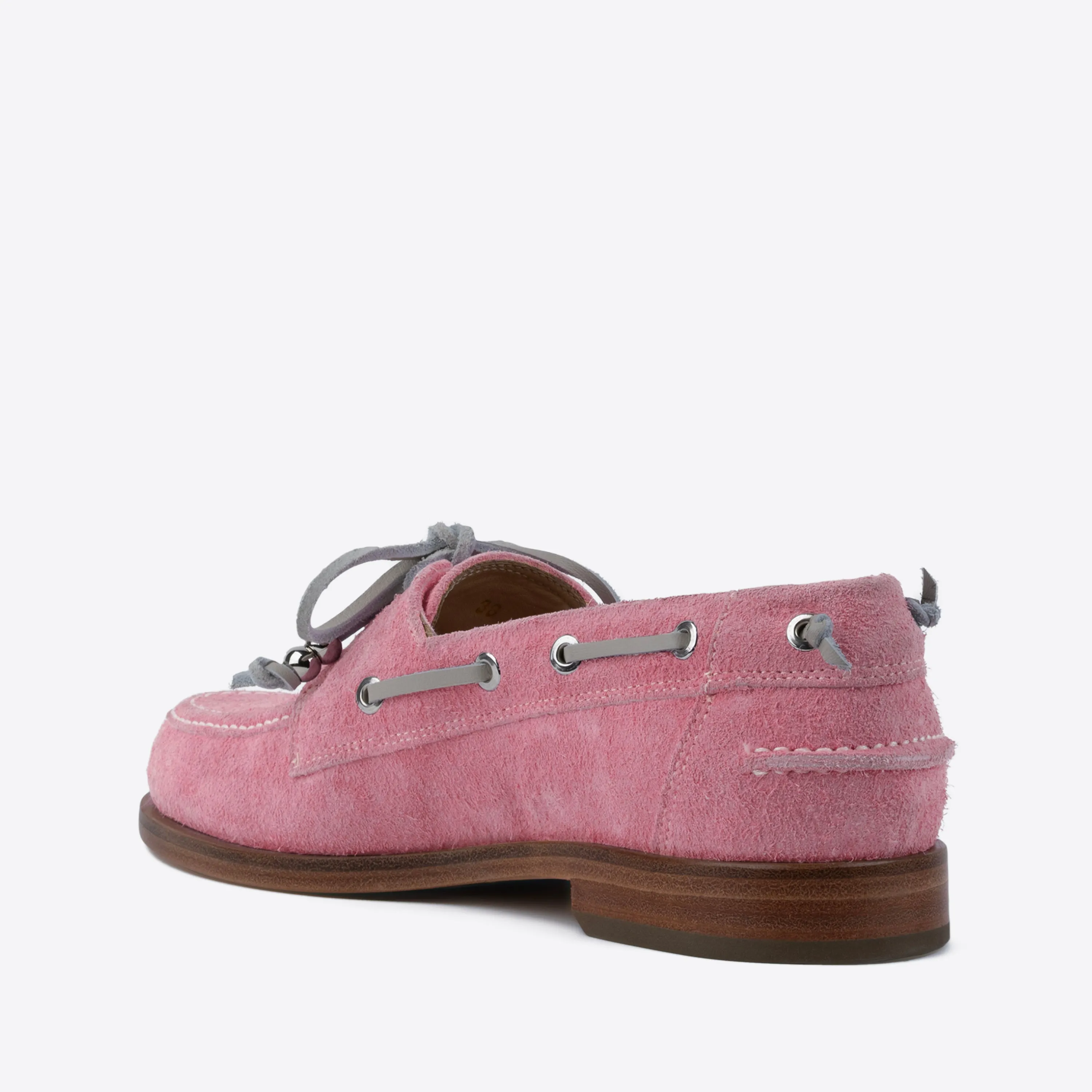 Nelson Boat Shoe Pink Suede