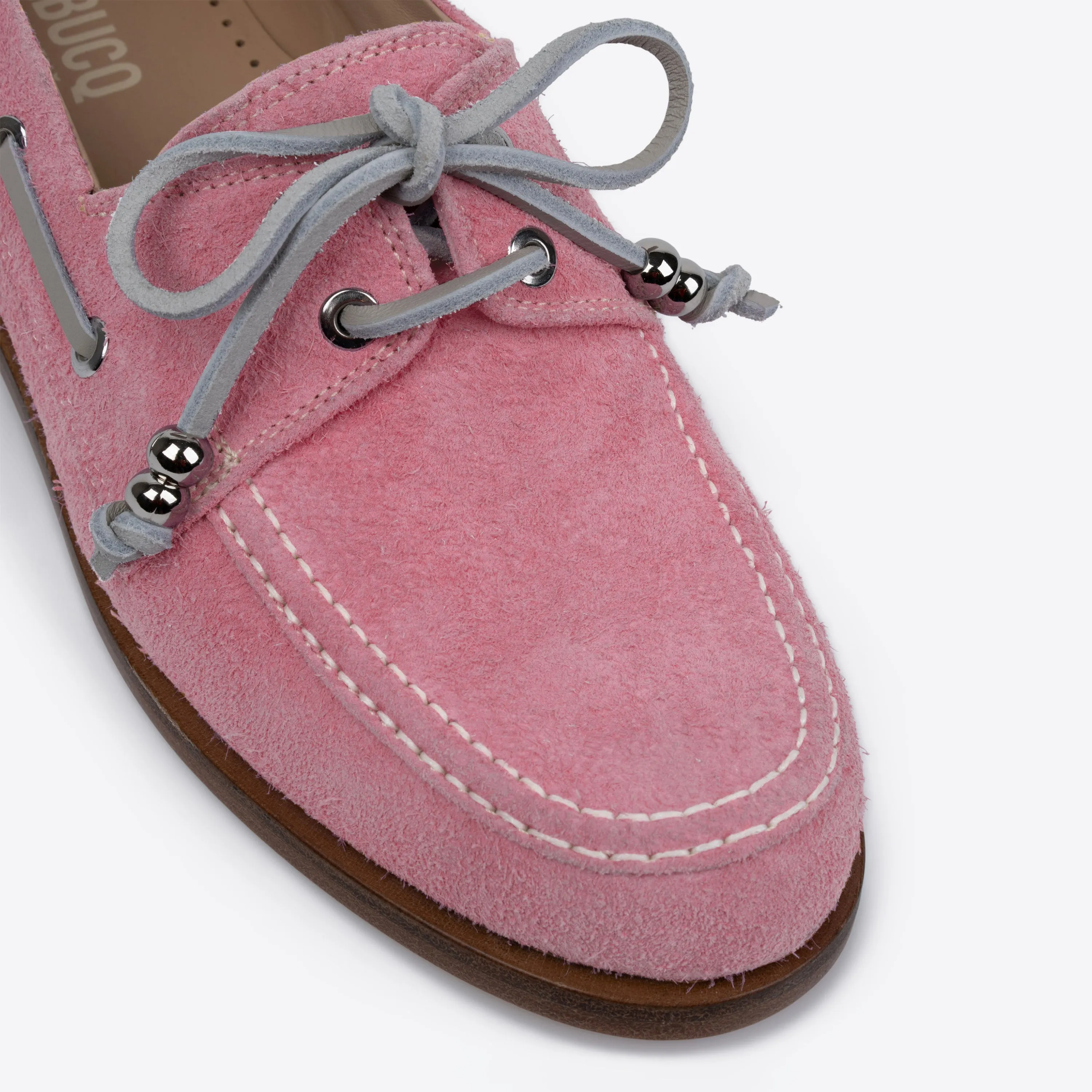 Nelson Boat Shoe Pink Suede