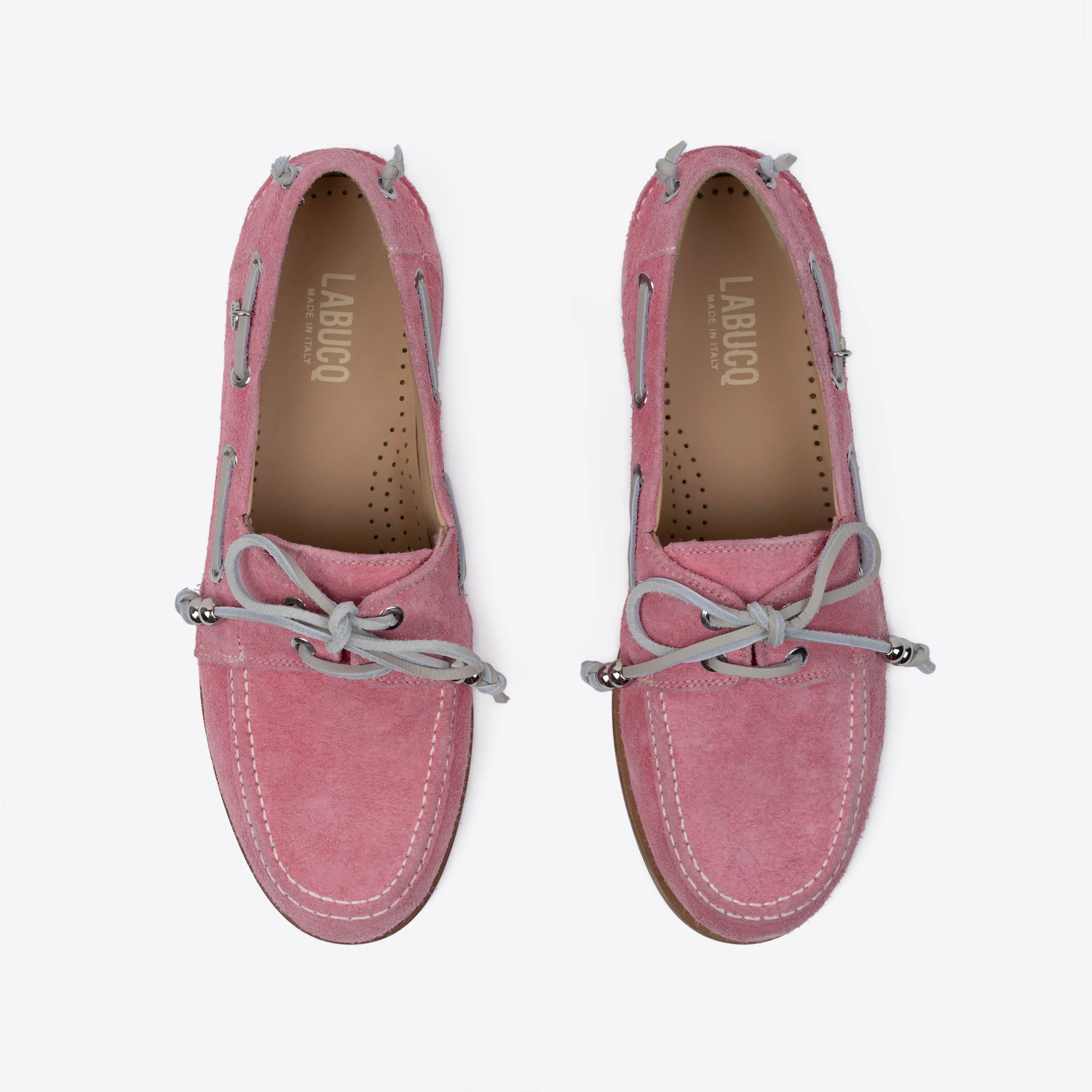 Nelson Boat Shoe Pink Suede