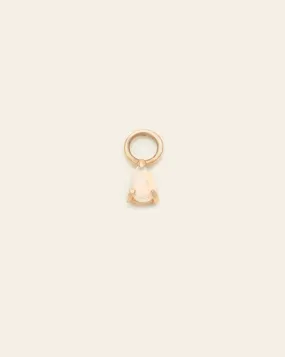 Opal Teardrop Earring Charm - 10k Solid Gold