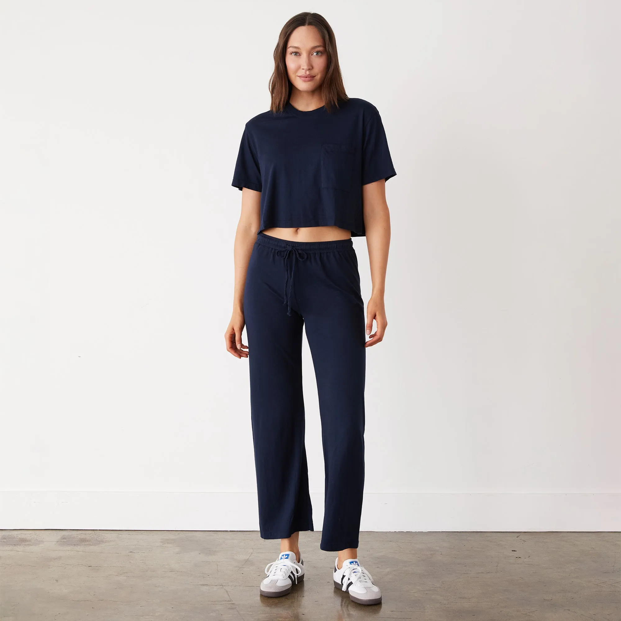 Organic Jersey Crop Pocket Tee