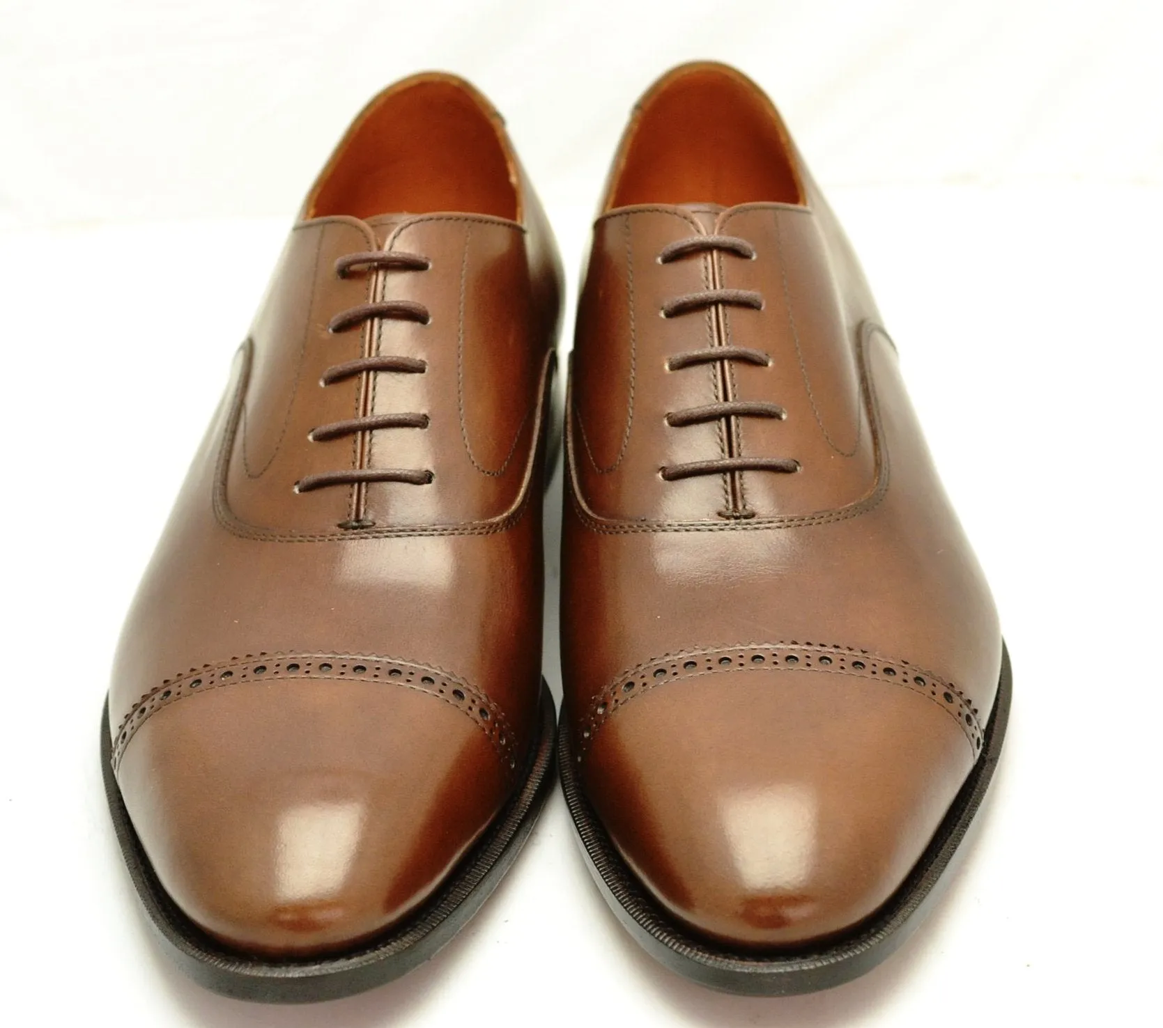 Oxford toecap brogue |  Brown  | Calf