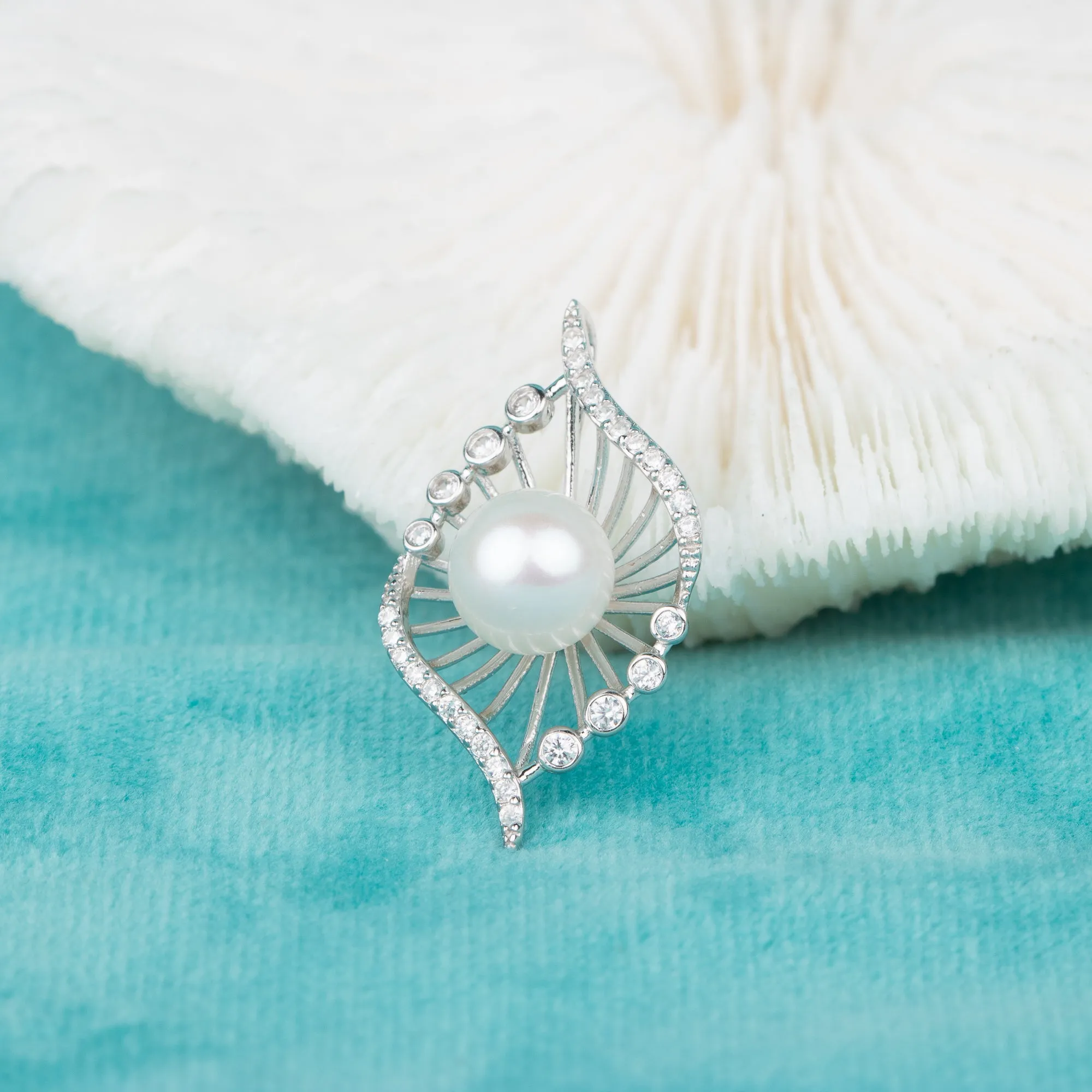 P010739 DIY 7-11mm Natural Freshwater pearl pendant accessory 925 sterling silver engagement jewelry necklace for women