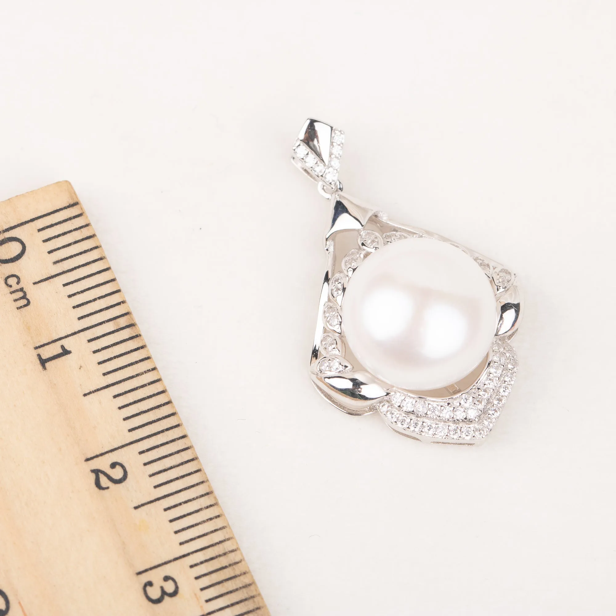 P060681 DIY 10-13mm Natural Freshwater pearl pendant accessory 925 sterling silver engagement jewelry necklace for women