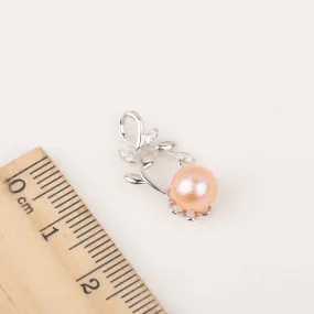 P060701 DIY 7-11mm Natural Freshwater pearl pendant accessory 925 sterling silver engagement jewelry necklace for women