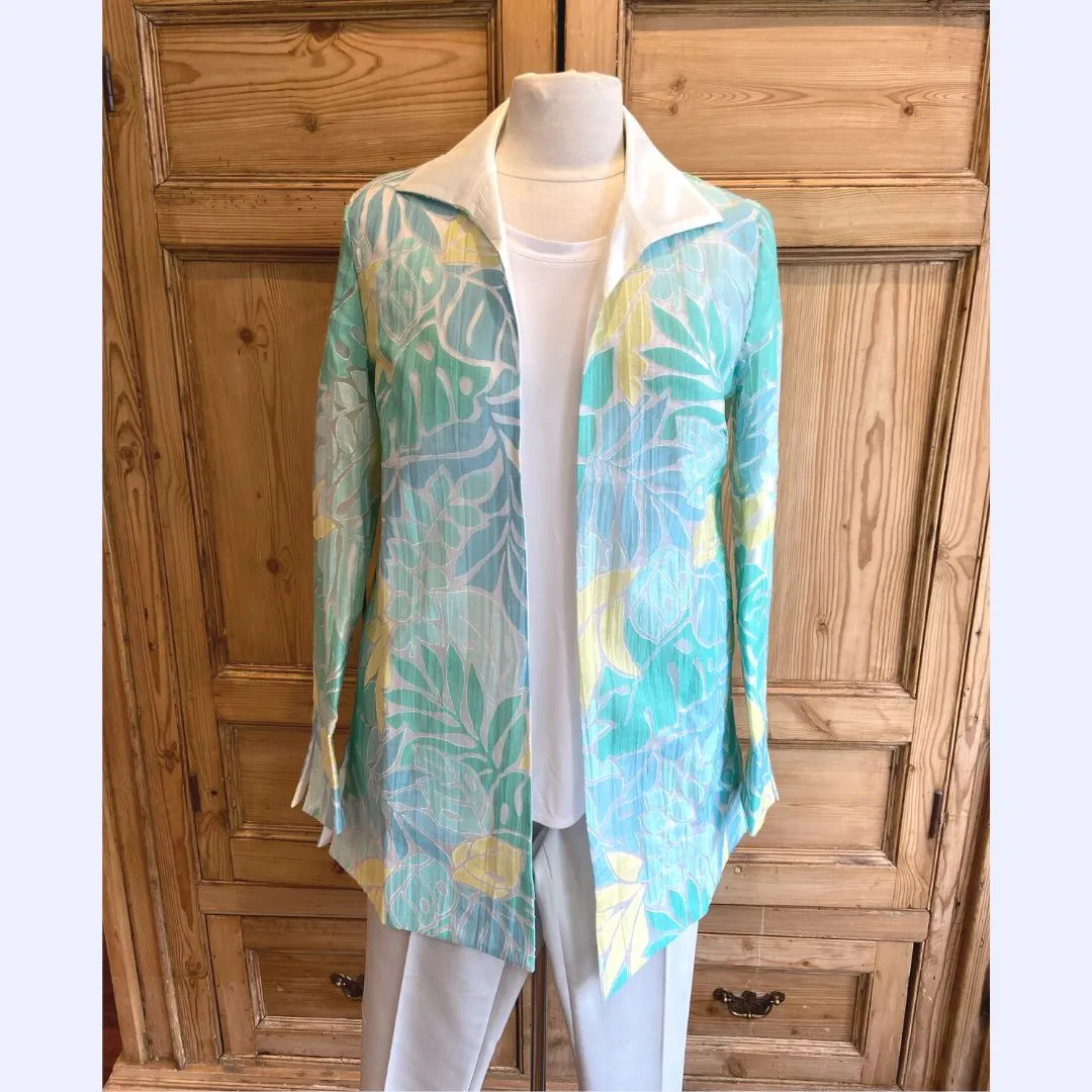 Palm Leaf Long Jacket