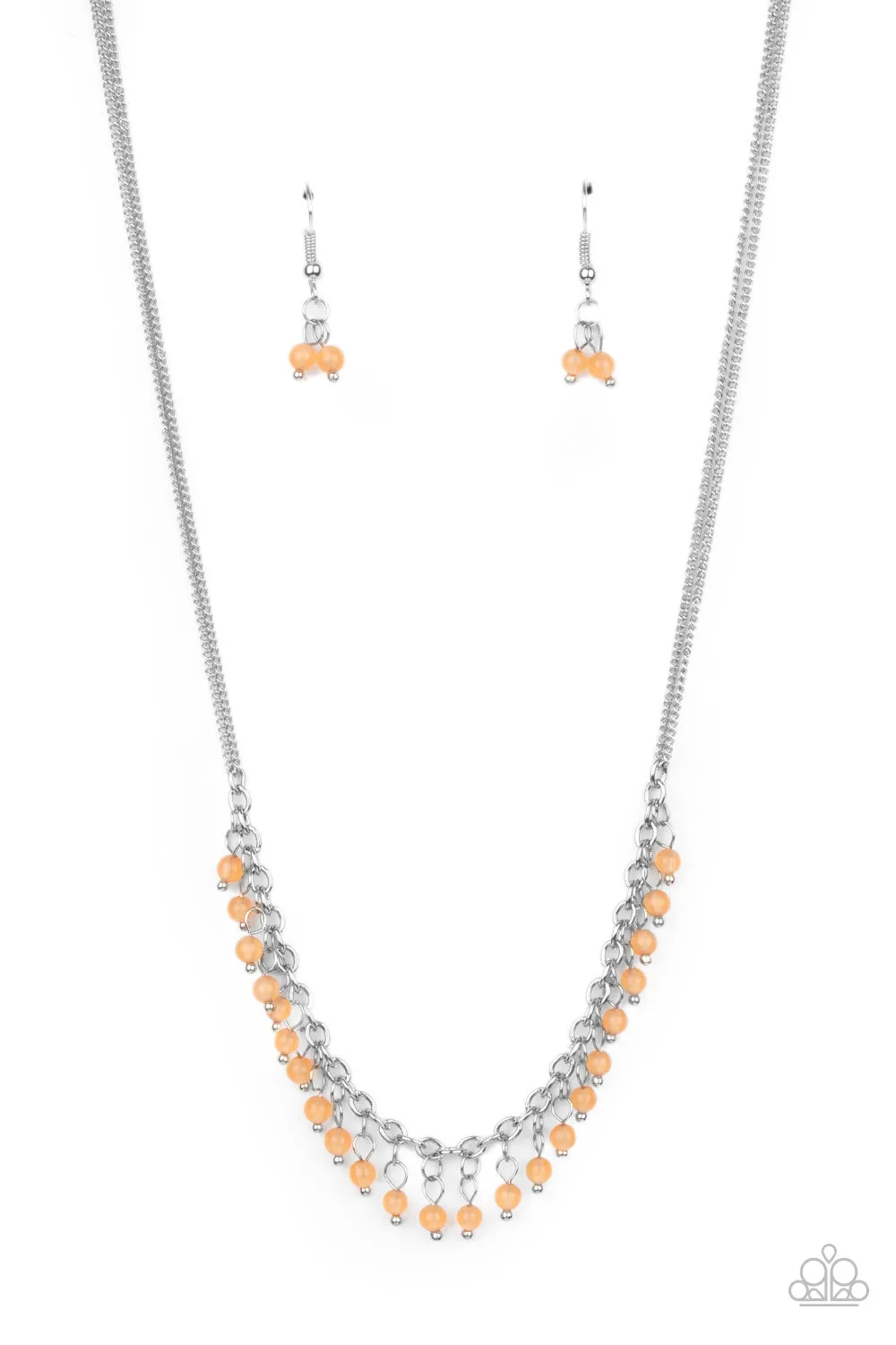 Paparazzi Necklace ~ DEW a Double Take - Orange