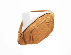 Paris fanny pack - Peru brown handwoven leather